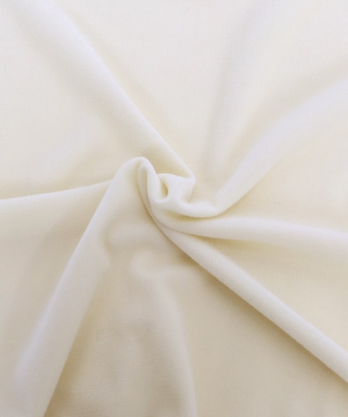 BLUEEAST(ブルーイースト)の「シアーベロアショート丈ロンT(Tシャツ/カットソー・レディース・ネイビー/モカ/アイボリー・MEDIUM)」の7枚目の写真