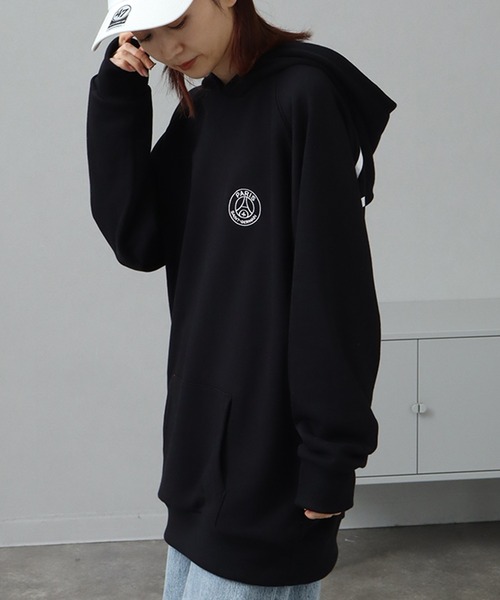 PARIS SAINT-GERMAIN（パリサンジェルマン）の「【Paris Saint-Germain/パリサンジェルマン】ロゴスウェットプルオーバーパーカー（パーカー・メンズ・スミクロ/ブラック/杢グレー・M/L/XL）」の5枚目の写真