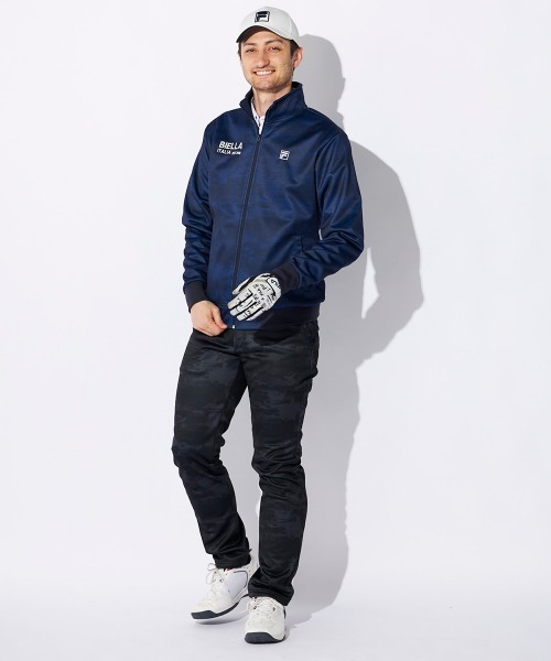 FILA GOLF(フィラゴルフ )の「【FILA GOLF/フィラゴルフ】ボンディングブルゾン ゴルフ カモフラージュ総柄 防風(ブルゾン・メンズ・ネイビー/ブラック/カーキ/ライトグレー・XX-LARGE/LARGE/X-LARGE/MEDIUM)」の15枚目の写真