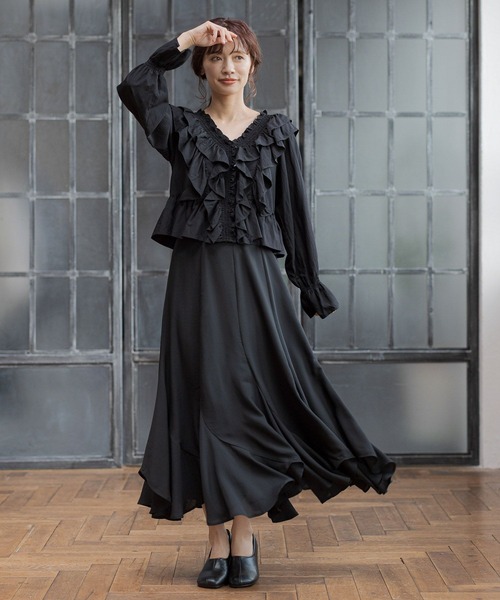 店舗用品 sugtas セール】ボリュームフリルブラウス 289332（シャツ/ブラウス）｜mysty