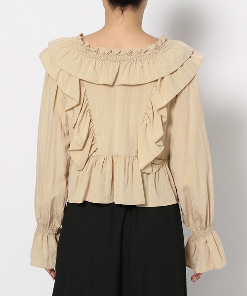 セール】ボリュームフリルブラウス 289332（シャツ/ブラウス）｜mysty