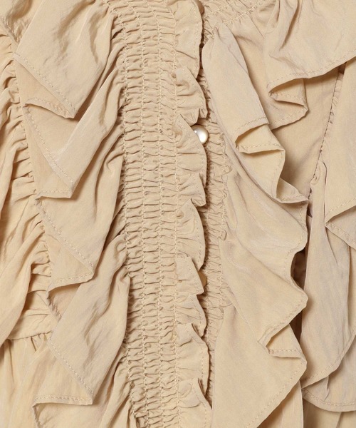 mysty woman（ミスティウーマン）の「ボリュームフリルブラウス　289332（シャツ/ブラウス・レディース・オフホワイト/ブラック/ベージュ・FREE）」の18枚目の写真