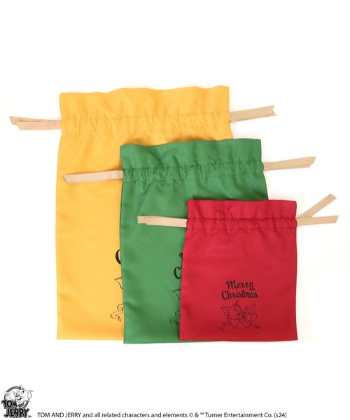 Tom＆Jerry（トムアンドジェリー）の「【公式】TOM and JERRY　GIFT 巾着 クリスマス専用（ラッピングキット・レディース・その他・S/M/L）」の3枚目の写真