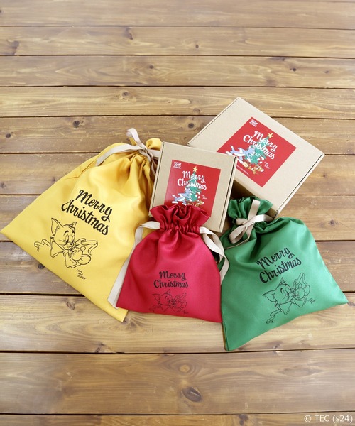 Tom＆Jerry（トムアンドジェリー）の「【公式】TOM and JERRY　GIFT 巾着 クリスマス専用（ラッピングキット・レディース・その他・S/M/L）」の14枚目の写真