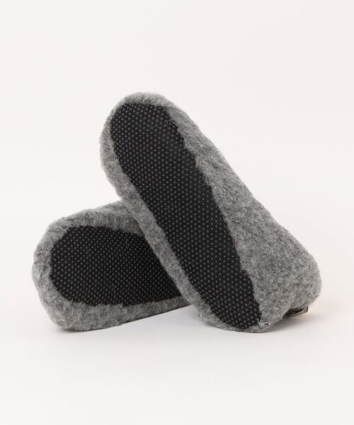 COLD BREAKER（コールドブレーカー）の「【COLD BREAKER】 BOOTIE SKIPPER ボアルームシューズ（クッション/クッションカバー・レディース・ライトグレー/チャコールグレー・L/M）」の4枚目の写真