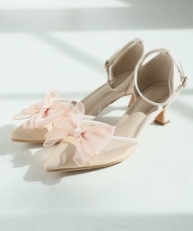 VIVIAN（ヴィヴィアン）の「シアーリボンポインテッドトゥセパレートパンプス 結婚式 二次会 パーティー フォーマル オケージョン（パンプス）」