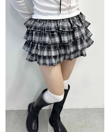 PHILLY | 【PHILLY】ボリュームフリルチェックミニスカート(スカート)