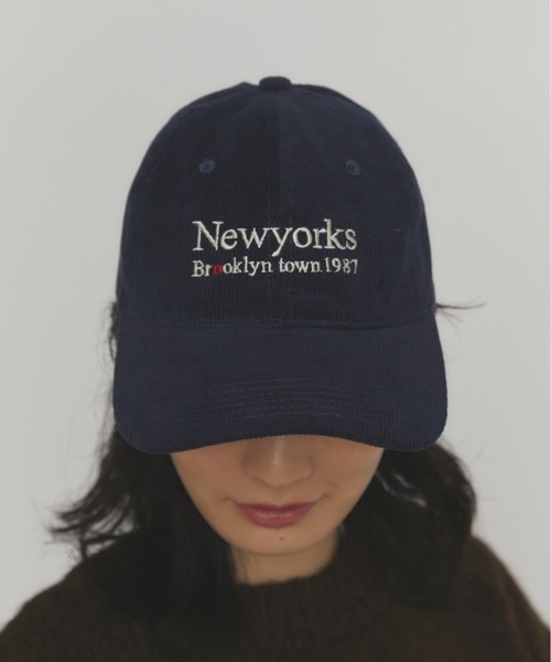 MERLOT（メルロー）の「コーデュロイロゴキャップ（キャップ・レディース・ネイビー/ブラウン/ワインレッド・FREE）」の7枚目の写真