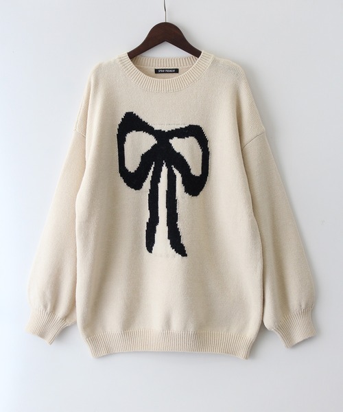 セール】リボンジャガードニット（ニット/セーター）｜SpRay（スプレイ