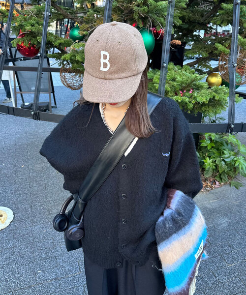 CIAOPANIC（チャオパニック）の「ウールライクロゴキャップ（キャップ・レディース・レッド/グリーン/ブラウン/ネイビー・FREE）」の9枚目の写真