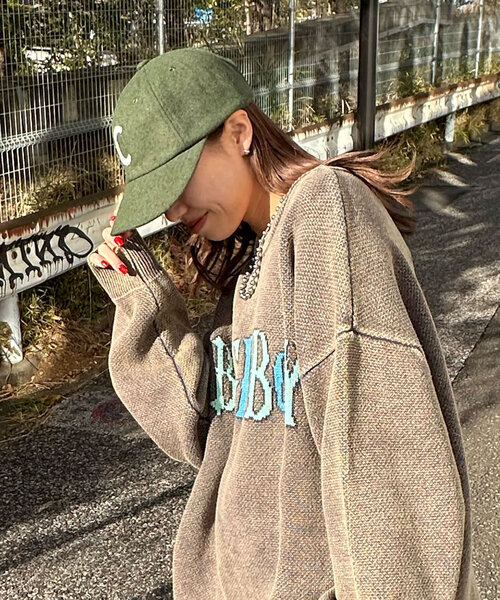 CIAOPANIC（チャオパニック）の「ウールライクロゴキャップ（キャップ・レディース・レッド/グリーン/ブラウン/ネイビー・FREE）」の20枚目の写真