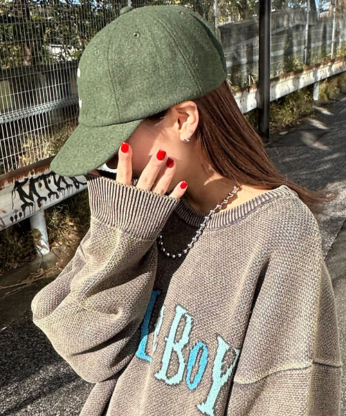 CIAOPANIC（チャオパニック）の「ウールライクロゴキャップ（キャップ・レディース・レッド/グリーン/ブラウン/ネイビー・FREE）」の19枚目の写真