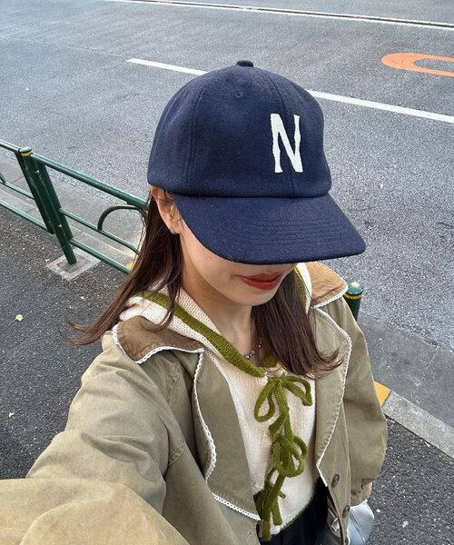 CIAOPANIC（チャオパニック）の「ウールライクロゴキャップ（キャップ・レディース・レッド/グリーン/ブラウン/ネイビー・FREE）」の17枚目の写真