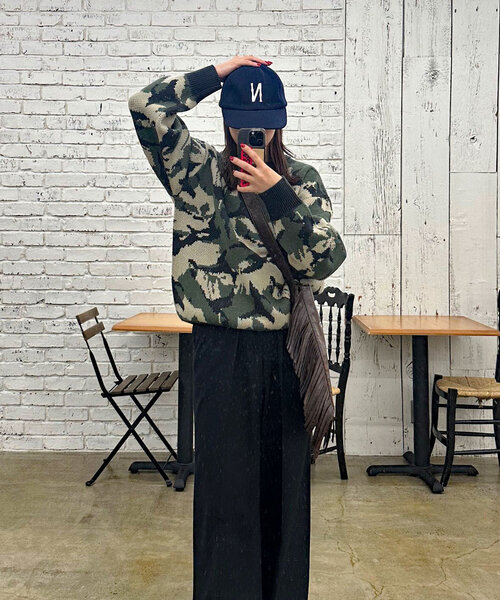 CIAOPANIC（チャオパニック）の「ウールライクロゴキャップ（キャップ・レディース・レッド/グリーン/ブラウン/ネイビー・FREE）」の16枚目の写真