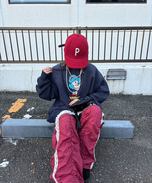 CIAOPANIC（チャオパニック）の「ウールライクロゴキャップ（キャップ・レディース・レッド/グリーン/ブラウン/ネイビー・FREE）」の13枚目の写真