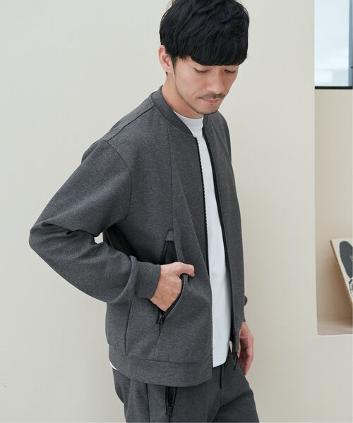 ikka(イッカ)の「【セットアップ対応】テックストレッチジップポケットカーディガン(カーディガン/ボレロ・メンズ・ブラック/スモークグレー・M/L/XL/S)」の3枚目の写真