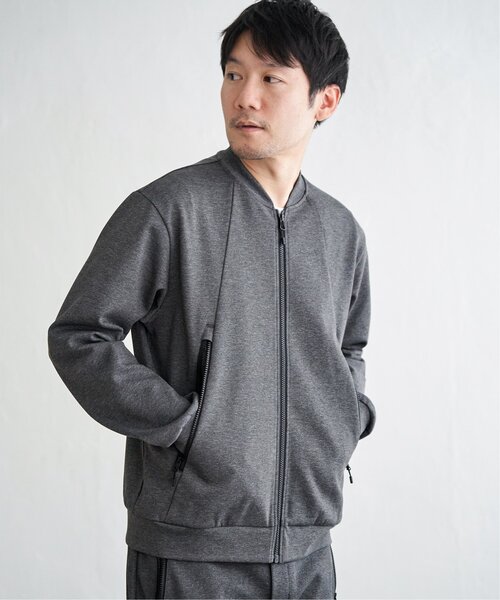 ikka(イッカ)の「【セットアップ対応】テックストレッチジップポケットカーディガン(カーディガン/ボレロ・メンズ・ブラック/スモークグレー・M/L/XL/S)」の9枚目の写真