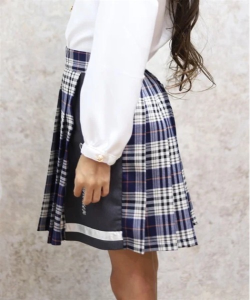 axes femme(アクシーズファム)の「ラメ刺繍配色チェックスカパン(その他パンツ・キッズ・レッド/ネイビー・LARGE/MEDIUM/SMALL)」の9枚目の写真