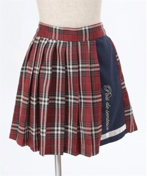 axes femme(アクシーズファム)の「ラメ刺繍配色チェックスカパン(その他パンツ・キッズ・レッド/ネイビー・LARGE/MEDIUM/SMALL)」の5枚目の写真