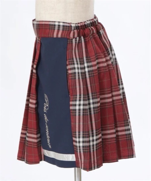 axes femme(アクシーズファム)の「ラメ刺繍配色チェックスカパン(その他パンツ・キッズ・レッド/ネイビー・LARGE/MEDIUM/SMALL)」の4枚目の写真