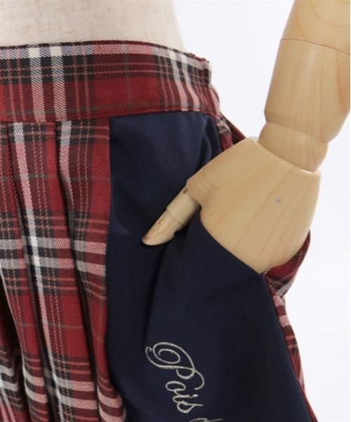 axes femme(アクシーズファム)の「ラメ刺繍配色チェックスカパン(その他パンツ・キッズ・レッド/ネイビー・LARGE/MEDIUM/SMALL)」の22枚目の写真