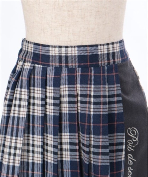 axes femme(アクシーズファム)の「ラメ刺繍配色チェックスカパン(その他パンツ・キッズ・レッド/ネイビー・LARGE/MEDIUM/SMALL)」の15枚目の写真