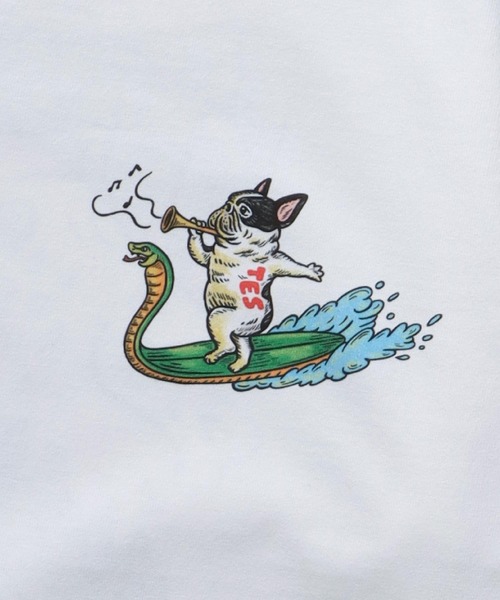 The Endless Summer(エンドレスサマー)の「【WEB / FLAG SHOP限定】 TES 2025 NEW YEAR TEE & KEY HOLDER / Tシャツ&キーホルダーセット(Tシャツ/カットソー・メンズ・ホワイト・SMALL/MEDIUM/LARGE/X-LARGE)」の7枚目の写真