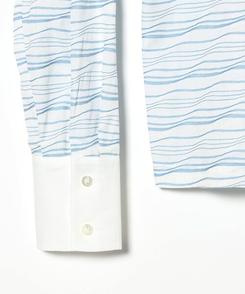 SETTO（セット）の「SETTO / CALM OKKAKE SHIRT オッカケシャツ（シャツ/ブラウス・レディース・サックスブルー/ブルー・ONE SIZE）」の8枚目の写真