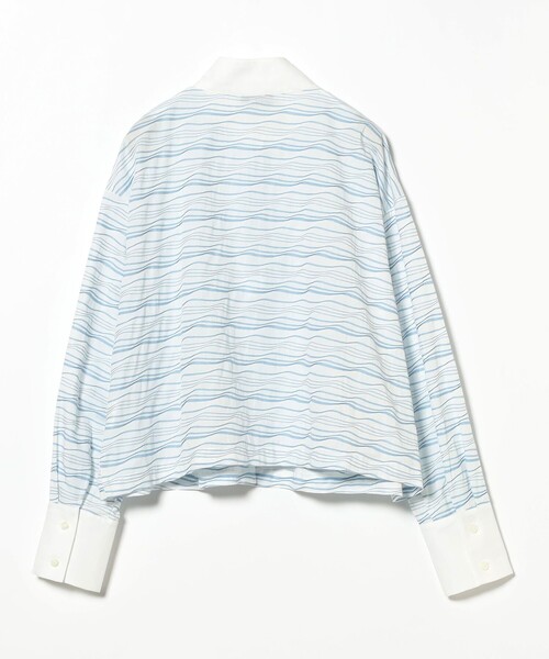 SETTO（セット）の「SETTO / CALM OKKAKE SHIRT オッカケシャツ（シャツ/ブラウス・レディース・サックスブルー/ブルー・ONE SIZE）」の9枚目の写真