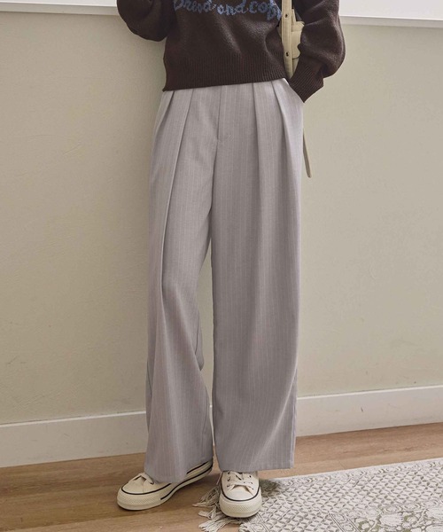 新色追加】タックボリュームワイドスラックス（スラックス）｜CHAN ME