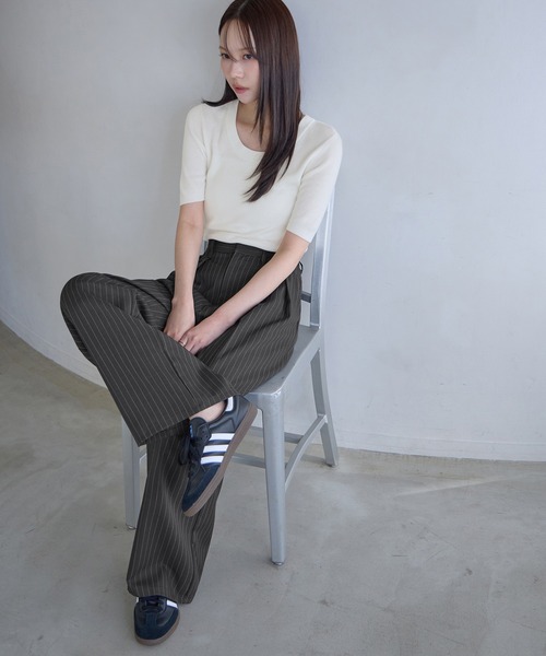 新色追加】タックボリュームワイドスラックス（スラックス）｜CHAN ME