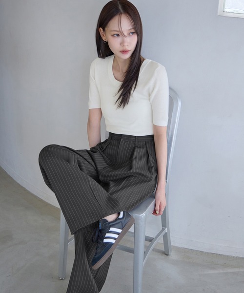 新色追加】タックボリュームワイドスラックス（スラックス）｜CHAN ME