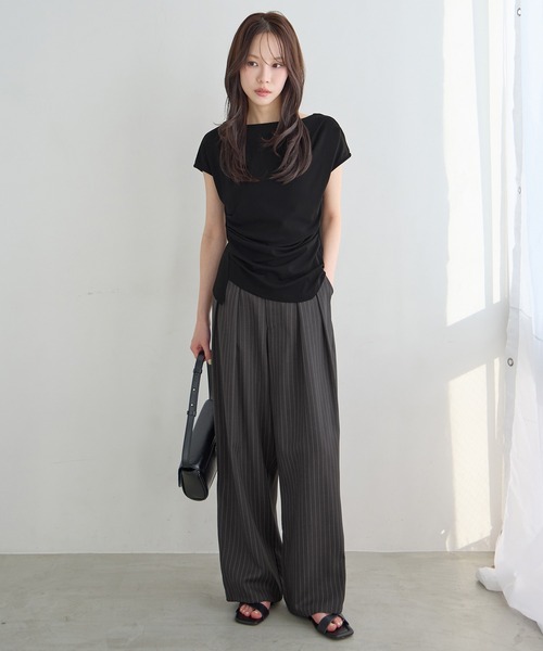 新色追加】タックボリュームワイドスラックス（スラックス）｜CHAN ME