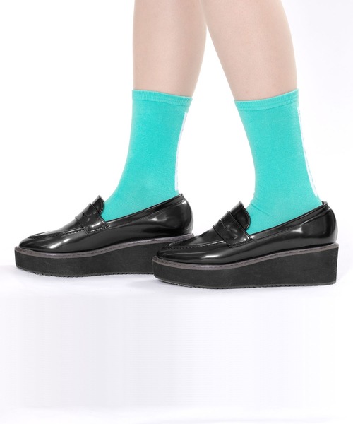 MARY QUANT（マリークワント）の「バックロゴ ソックス（ソックス/靴下・レディース・グリーン/レッド/アイボリー/ブラック・FREE）」の3枚目の写真