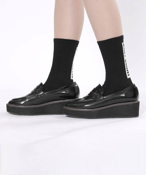 MARY QUANT（マリークワント）の「バックロゴ ソックス（ソックス/靴下・レディース・グリーン/レッド/アイボリー/ブラック・FREE）」の2枚目の写真