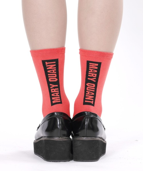 MARY QUANT（マリークワント）の「バックロゴ ソックス（ソックス/靴下・レディース・グリーン/レッド/アイボリー/ブラック・FREE）」の5枚目の写真