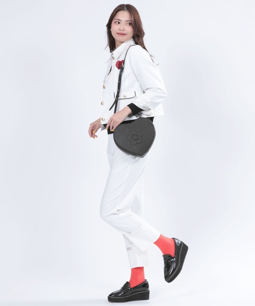 MARY QUANT（マリークワント）の「バックロゴ ソックス（ソックス/靴下・レディース・グリーン/レッド/アイボリー/ブラック・FREE）」の6枚目の写真