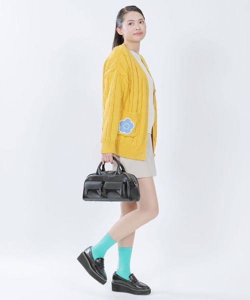 MARY QUANT（マリークワント）の「バックロゴ ソックス（ソックス/靴下・レディース・グリーン/レッド/アイボリー/ブラック・FREE）」の9枚目の写真