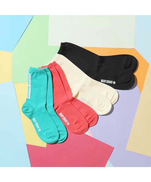 MARY QUANT（マリークワント）の「バックロゴ ソックス（ソックス/靴下・レディース・グリーン/レッド/アイボリー/ブラック・FREE）」の10枚目の写真
