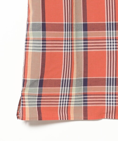 B:MING by BEAMS（ビーミングバイビームス）の「ambiance / Check open-collared Shirt（シャツ/ブラウス・メンズ・オレンジ/サックスブルー・S/M/L/XL）」の11枚目の写真