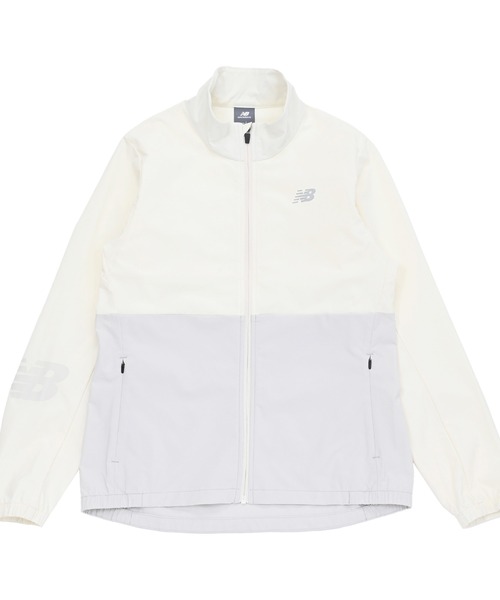 New Balance フード付きジャケット M ホワイト New Balance ニューバランス ウィンドブレーカー レディース