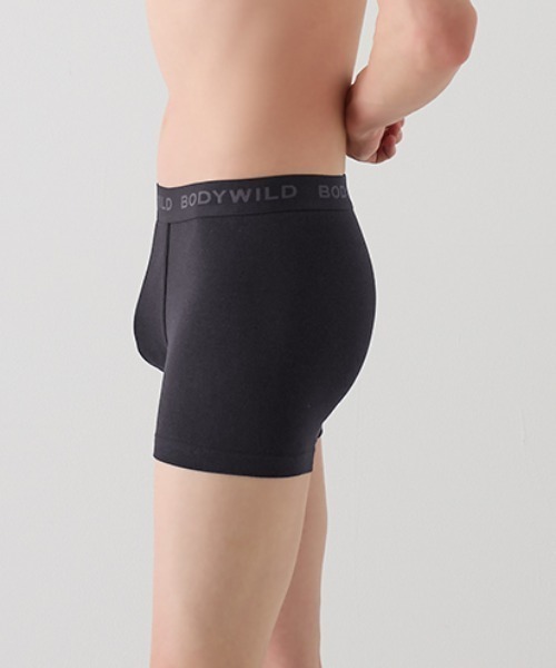 BODY WILD(ボディーワイルド)の「BODY WILD/ボディワイルド ボクサーパンツ 綿混タイプ(ボクサーパンツ・メンズ・ブラック/レッド/杢グレー・MEDIUM/LARGE/X-LARGE)」の5枚目の写真
