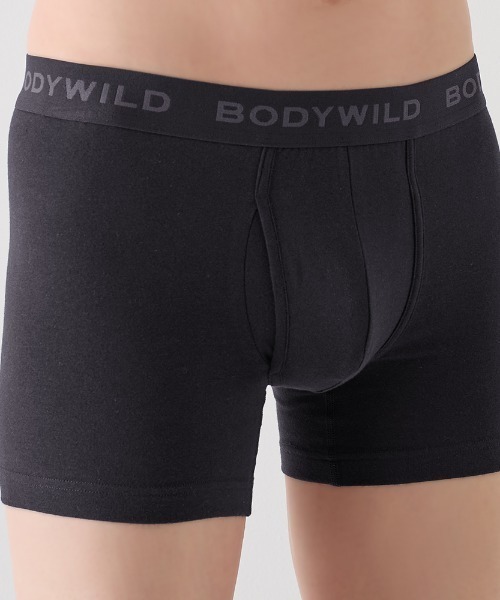 BODY WILD(ボディーワイルド)の「BODY WILD/ボディワイルド ボクサーパンツ 綿混タイプ(ボクサーパンツ・メンズ・ブラック/レッド/杢グレー・MEDIUM/LARGE/X-LARGE)」の7枚目の写真