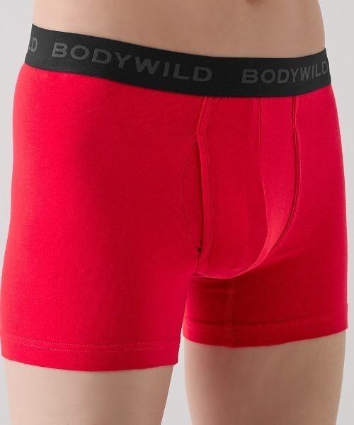 BODY WILD(ボディーワイルド)の「BODY WILD/ボディワイルド ボクサーパンツ 綿混タイプ(ボクサーパンツ・メンズ・ブラック/レッド/杢グレー・MEDIUM/LARGE/X-LARGE)」の12枚目の写真