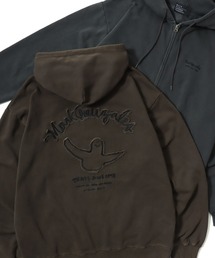 MARUKAWA（マルカワ）の「2026SS MARK GONZALES/マークゴンザレス オーバーサイズ 裏毛 スウェット ヴィンテージ加工 ピグメント ダブルジップ フルジップパーカー レディース メンズ トレーナー（パーカー）」