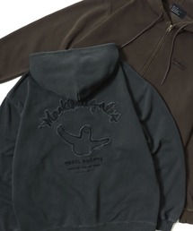 Mark Gonzales | 2026SS MARK GONZALES/マークゴンザレス オーバーサイズ 裏毛 スウェット ヴィンテージ加工 ピグメント ダブルジップ フルジップパーカー レディース メンズ トレーナー(パーカー)