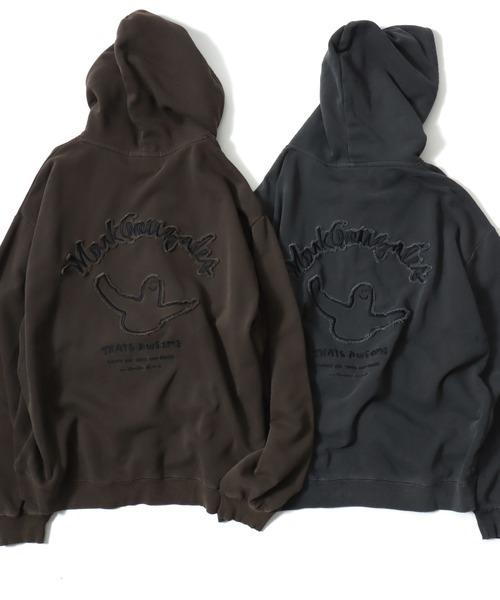 Mark Gonzales(マーク・ゴンザレス)の「2026SS MARK GONZALES/マークゴンザレス オーバーサイズ 裏毛 スウェット ヴィンテージ加工 ピグメント ダブルジップ フルジップパーカー レディース メンズ トレーナー(パーカー・メンズ・ブラック系その他/グレー/ブラック/ブラウン/グレー系その他2/グレー系その他/ワイン/ブラック系その他2/ワイン系/グレー系その他3/ブラック系その他3/ブラウン系その他・M/LL/L)」の21枚目の写真