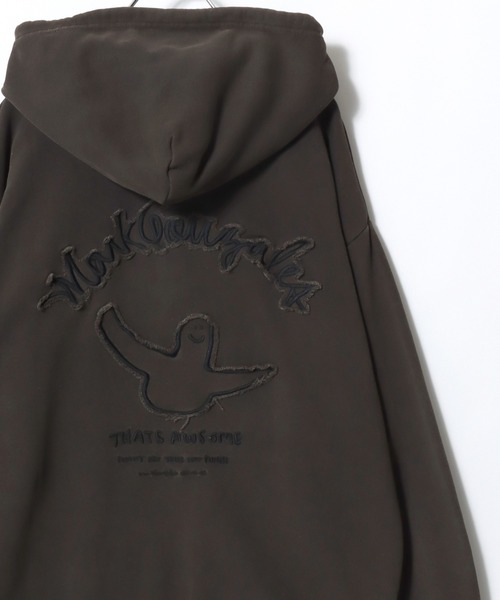 Mark Gonzales(マーク・ゴンザレス)の「2026SS MARK GONZALES/マークゴンザレス オーバーサイズ 裏毛 スウェット ヴィンテージ加工 ピグメント ダブルジップ フルジップパーカー レディース メンズ トレーナー(パーカー・メンズ・ブラック系その他/グレー/ブラック/ブラウン/グレー系その他2/グレー系その他/ワイン/ブラック系その他2/ワイン系/グレー系その他3/ブラック系その他3/ブラウン系その他・M/LL/L)」の20枚目の写真