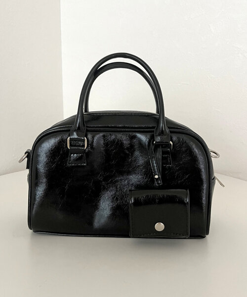 prose verse（プロズヴェール）の「ミニポーチ付きボストンバッグ（ボストンバッグ・レディース・ブラック/アイボリー・FREE）」の9枚目の写真