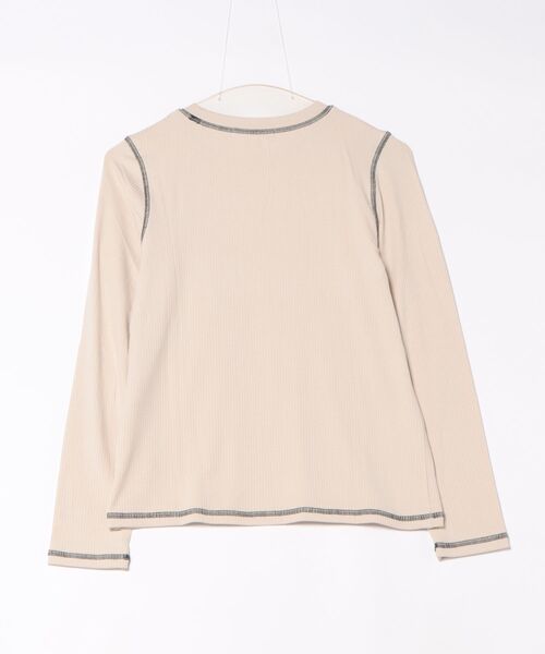 BANICO(バニコ)の「【Banico】長袖リブプルオーバー(Tシャツ/カットソー・レディース・ネイビー/ブラック/ベージュ/ホワイト/グレー・FREE)」の16枚目の写真